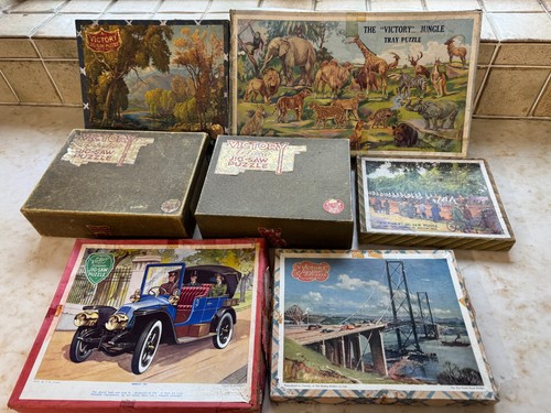 Vintage victory wooden jigsaw - vintage,