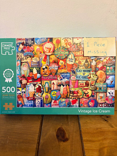 Corner piece puzzles - corner, vintage
