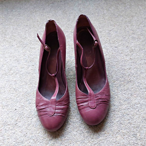Jigsaw vintage lilac leather - lilac,