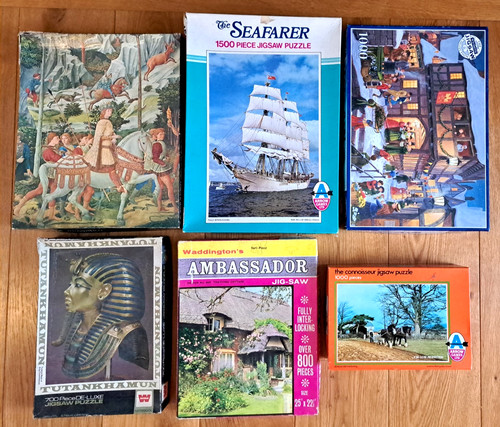 Vintage jigsaw puzzle - vintage,