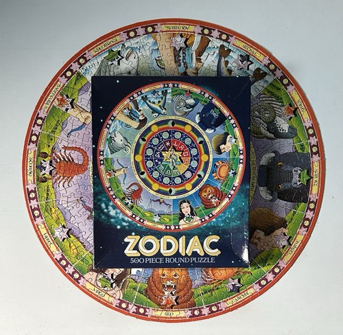 Vintage zodiac 500 piece round - zodiac,
