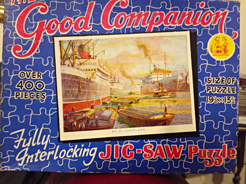 Vintage jigsaw puzzle - vintage, puzzle,