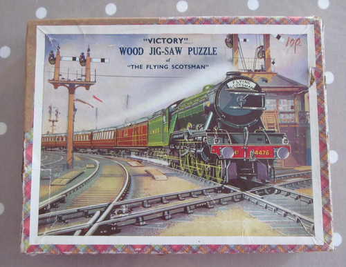 Vintage wooden victory jigsaw - vintage,