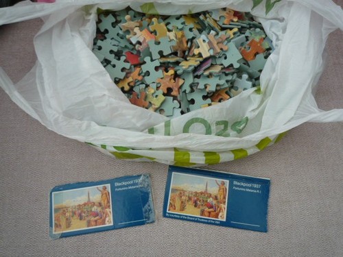 Vintage jigsaw puzzle - vintage,