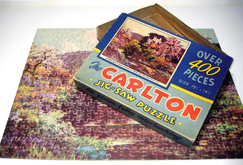 Vintage carlton jigsaw - vintage, puzzle