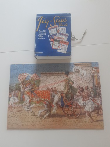 Vintage wooden jigsaw - jigsaw,